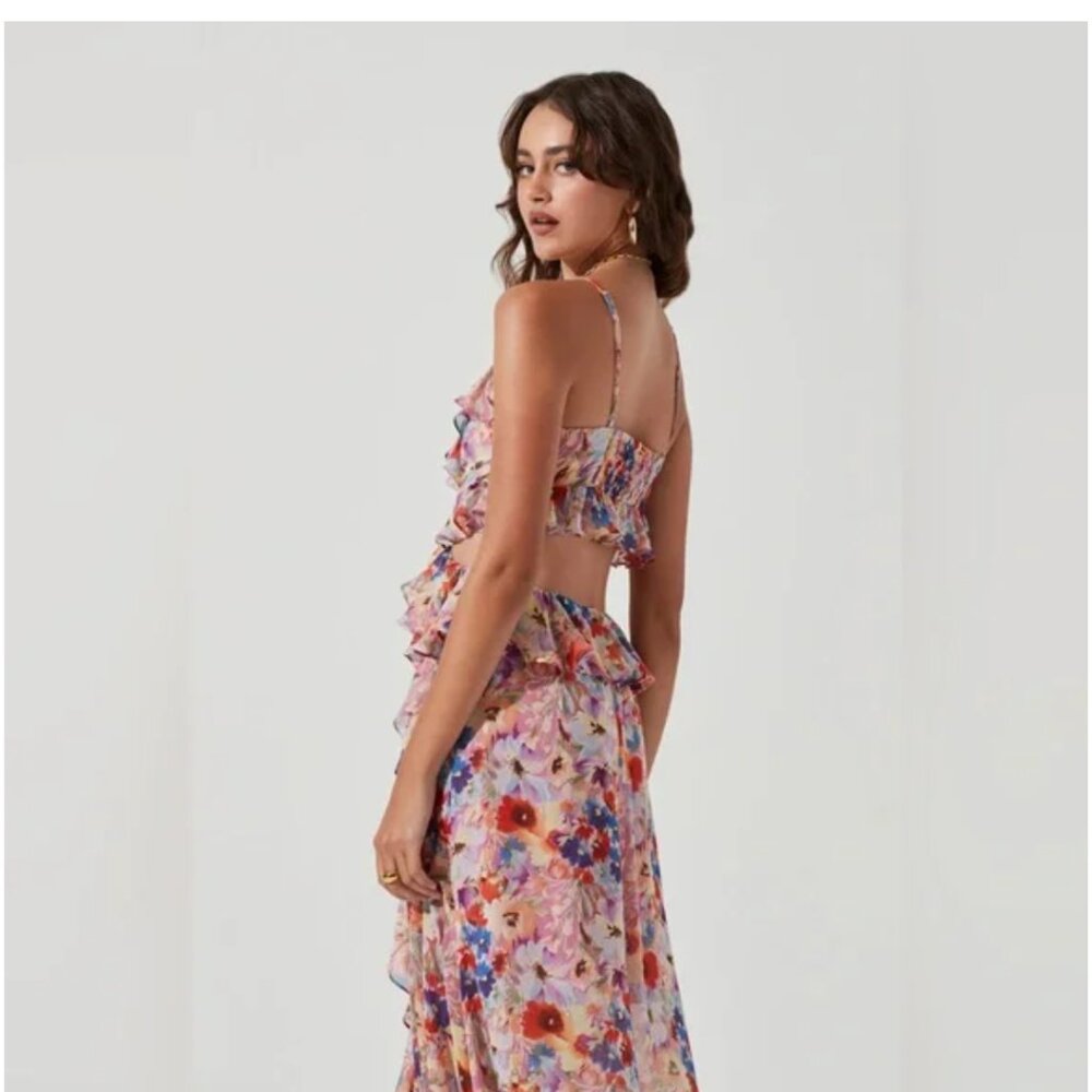 ASTR the Label - Palace Floral Cutout Maxi Dress - Picture 3 of 9